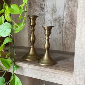 Brass candle sticks